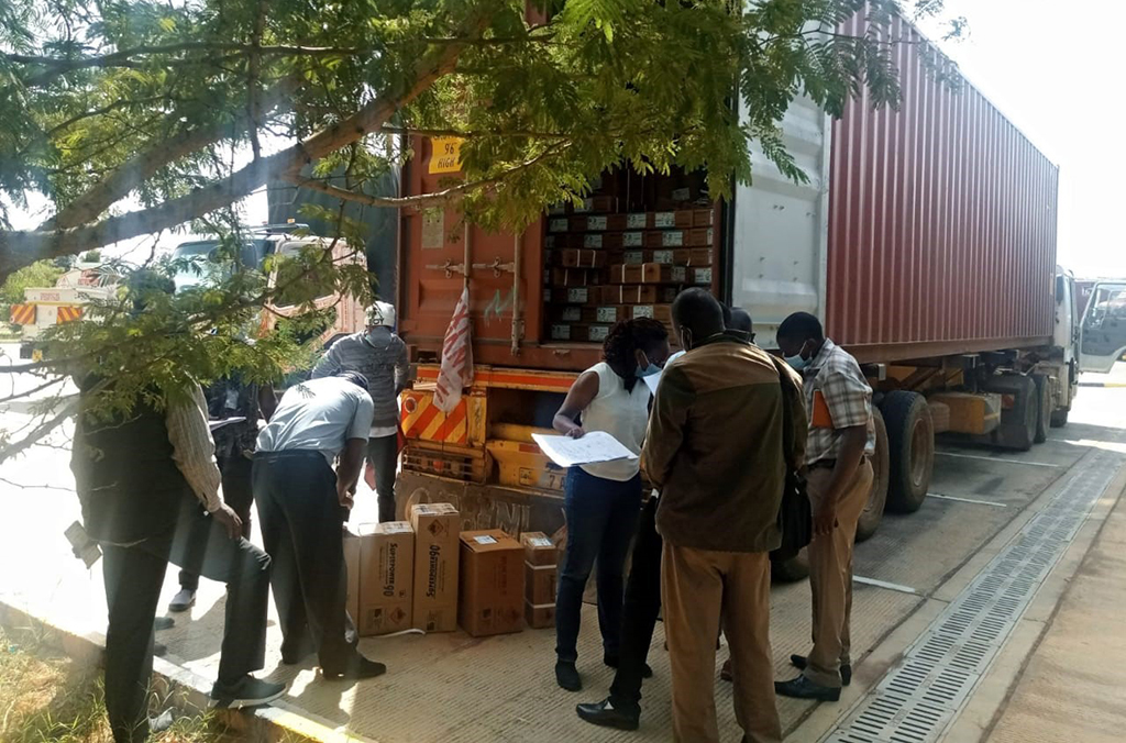 Kenyan authorities carried out cargo checks at border crossings.